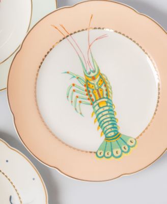 Fishy Tea Plates, Set of 4