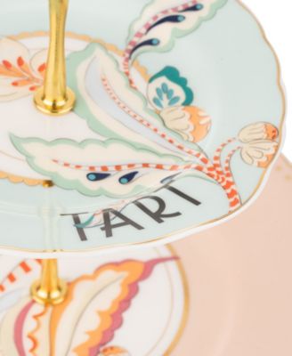 Floral 2 Tier Cake Stand