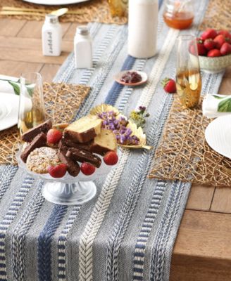 Braided Stripe Table Runner, 15x72 Inches