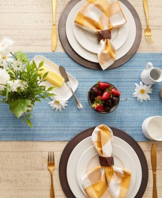 Variegated Fringe Table Runner, 13x72 Inches