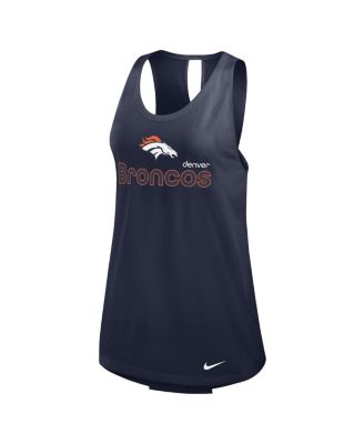 Women's Navy Denver Broncos Performance Tank Top