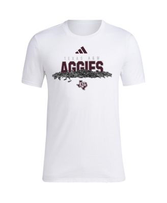 Men's White Texas A M Aggies Baseball Sunflower Seeds T-Shirt