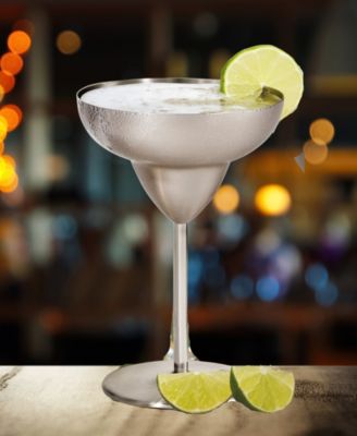 12oz, Set of 2 Stainless Steel Margarita Glasses