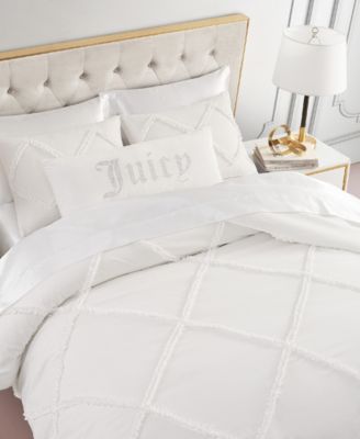 Diamond Ruffle 3 Piece Reversible Comforter Set, Full/Queen