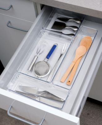 Set of 3 Clear Drawer Organizers