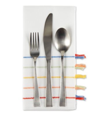 Stripe Tassel Napkin Set of 4