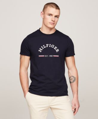 Tommy Hilfiger - Men's Slim-Fit Arch Monotype Graphic T-Shirt