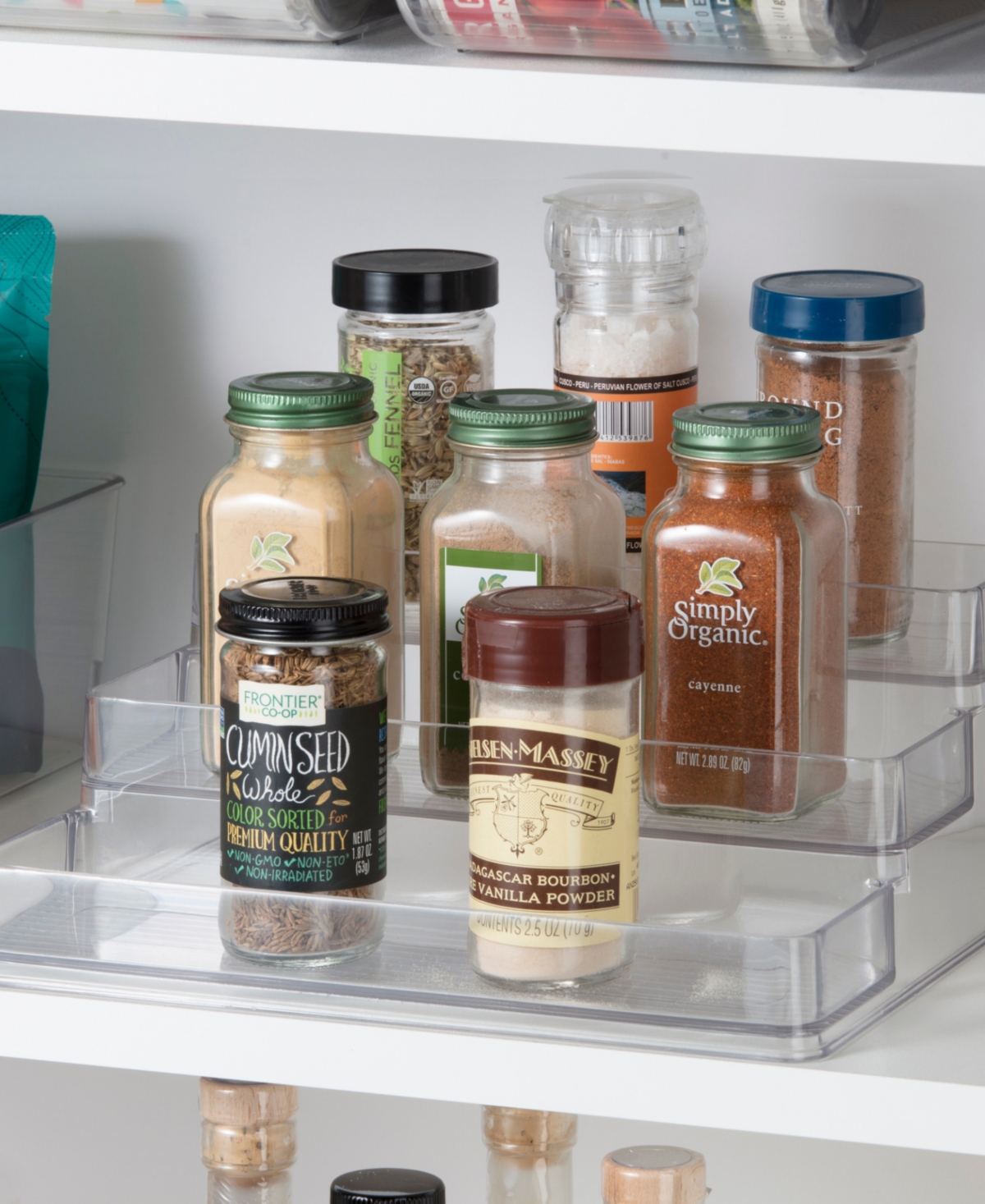 Shop Oggi 3 Tier Spice Organizer & Pantry Storage In Clear