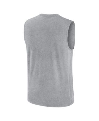 Men's Heather Gray Alabama Crimson Tide Primetime Legend Lock Up Performance Muscle Tank Top