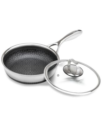 DiamondClad 10" Hybrid Nonstick Stainless Steel Frypan with Lid