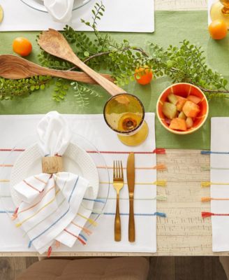 Stripe Tassel Placemat Set of 4