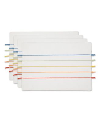Stripe Tassel Placemat Set of 4