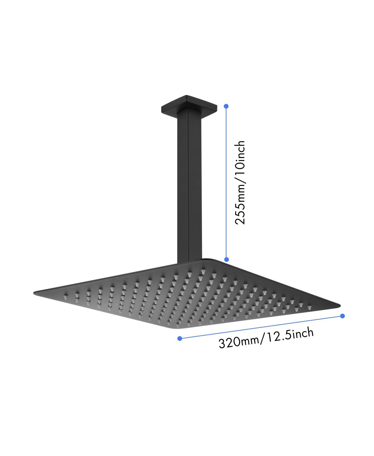 Streamdale Furniture Rain Shower Head High Pressure Rainfall Showerhead Water Saving 0002