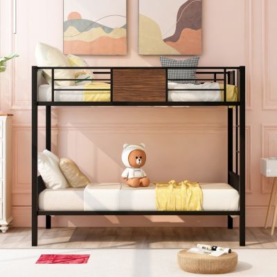 Modern Steel Bunk Bed with Safety Rail