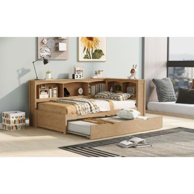 Streamdale Twin Daybed with Trundle, Storage, USB
