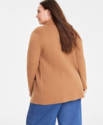 Plus Size Sweater Blazer, Created for Macy's 