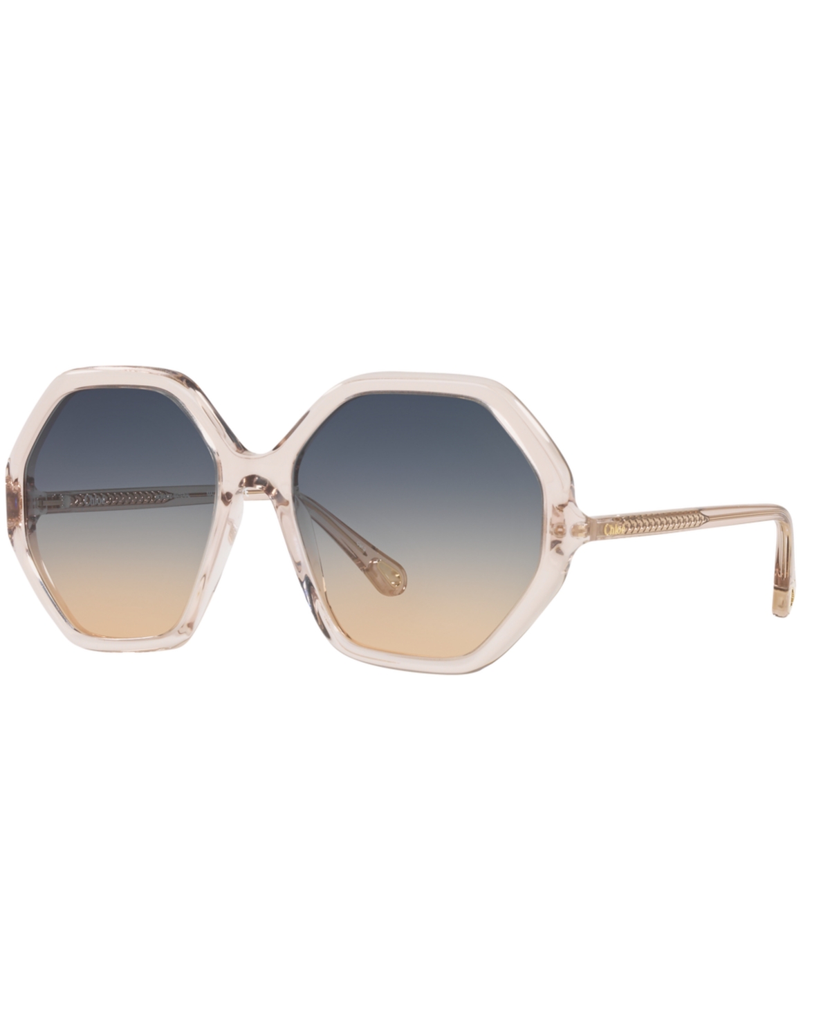 Chloé Ch0008s Acetate Geometric-frame Sunglasses In Pink