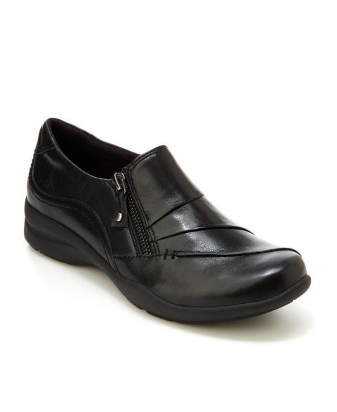 Женские балетки Jambu Thea-Wide Slip-On Flats, цвет: Чёрный