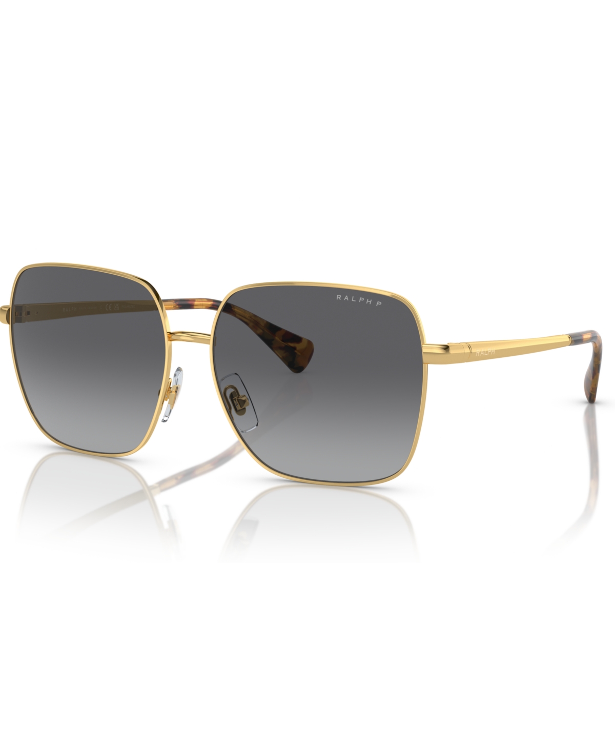 Women's Polarized Sunglasses, Gradient Polar RA4142 - Shiny Gold
