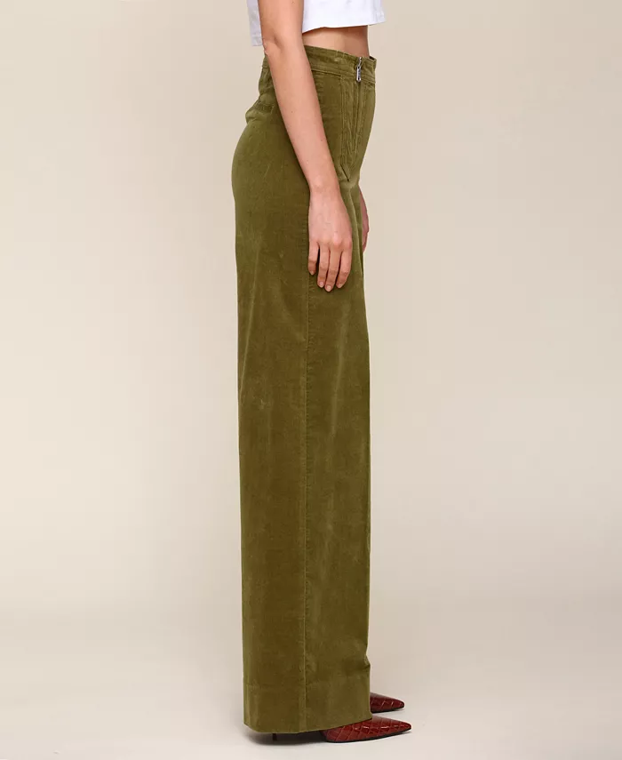 Women's Double-Zipper Wide-Leg Pants - thumbnail 2