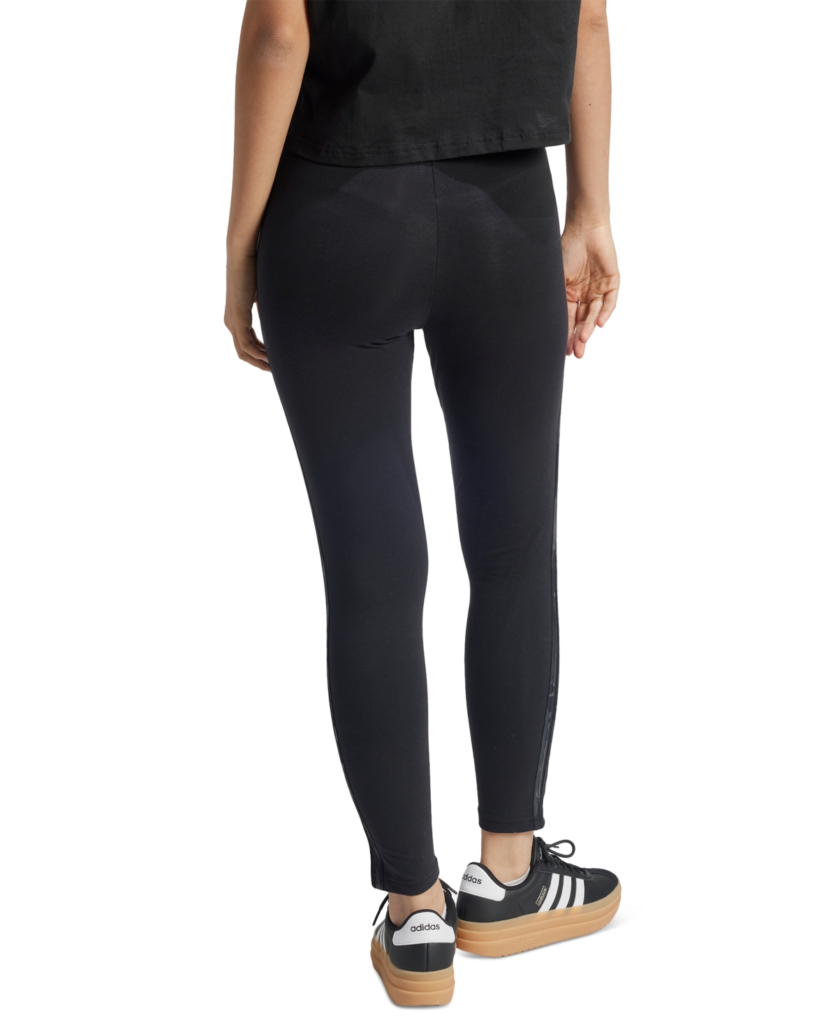 adidas Women's Camo Three Striped Leggings -multicolor