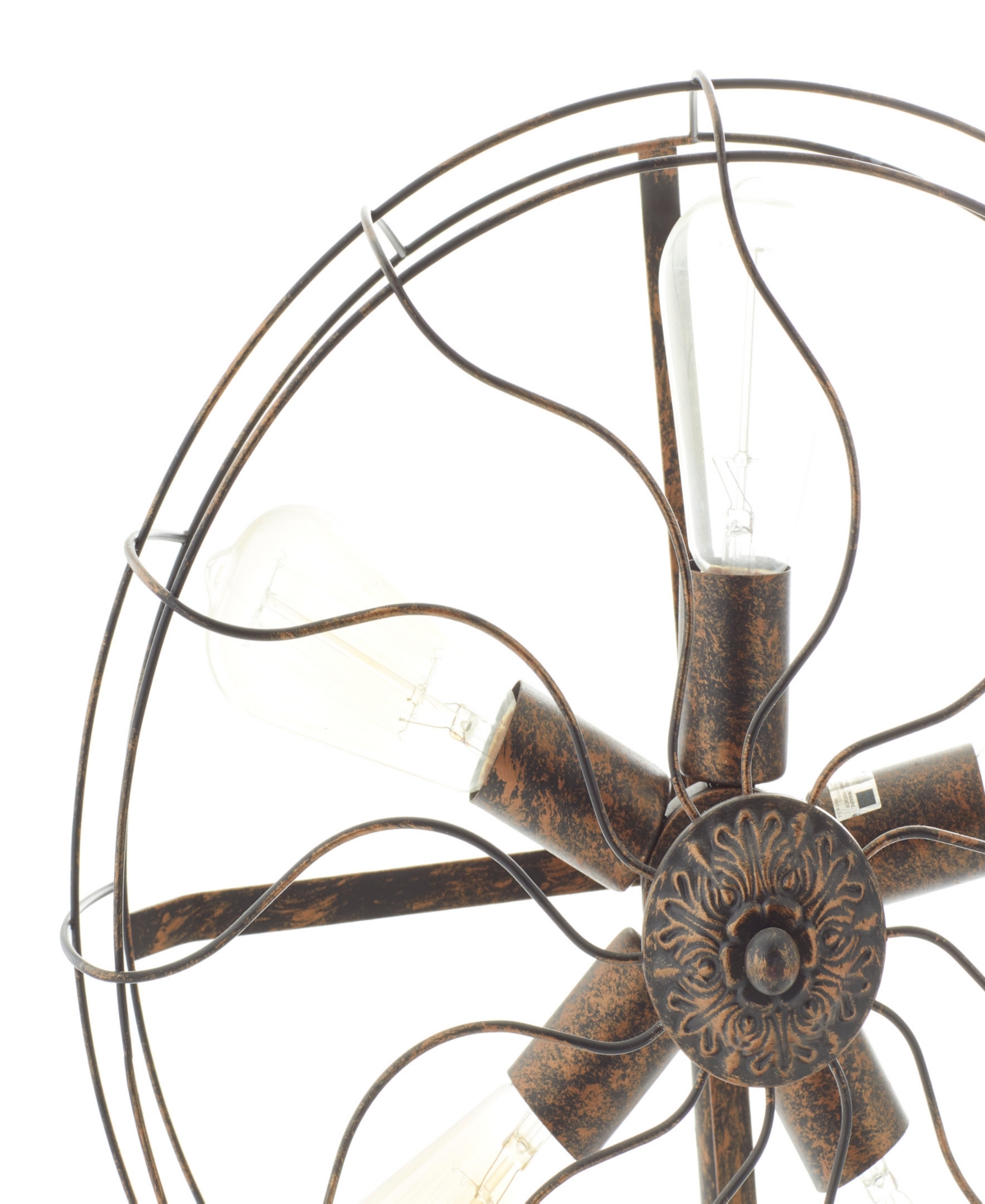 Rosemary Lane 15" Metal Fan Shape 5 Light Accent Lamp In Bronze