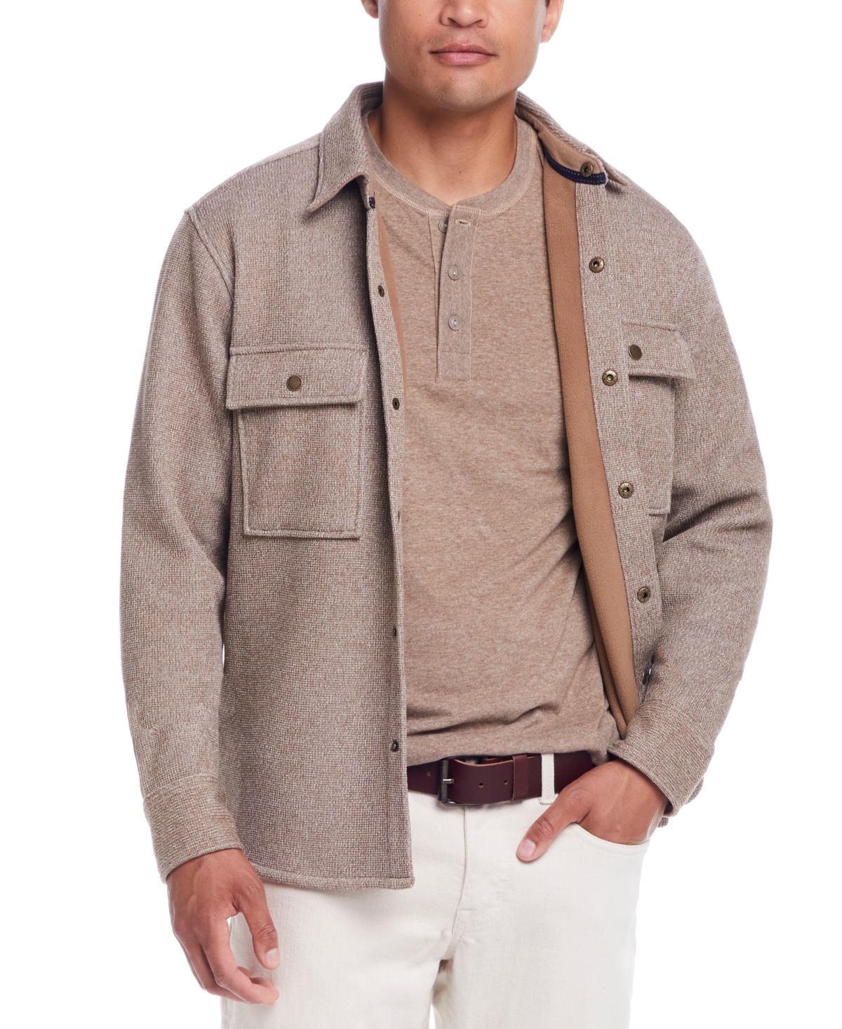 Weatherproof Vintage Men's Mixy Regular-Fit Fleece-Lined Shirt Jacket
