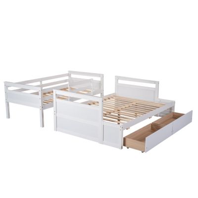 Streamdale Twin Over Full Bunk Bed With Storage