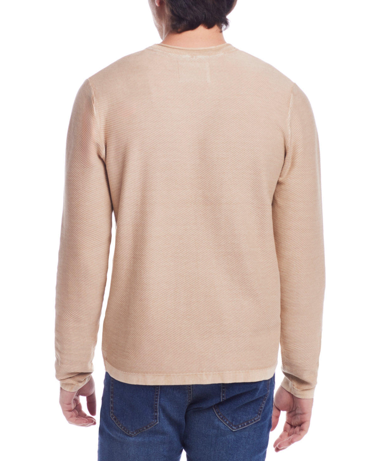 Weatherproof Vintage Men's Regular-Fit Textured Stonewashed Sweater