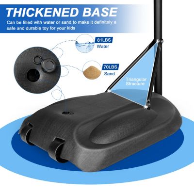 Streamdale Grow-with-Kids Adjustable Basketball Hoop for Indoor and Outdoor Play