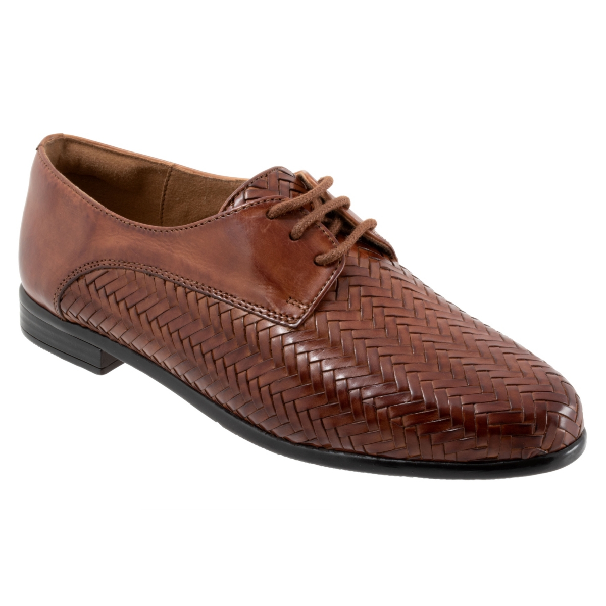 Lizzie Herringbone Flat - Burgundy