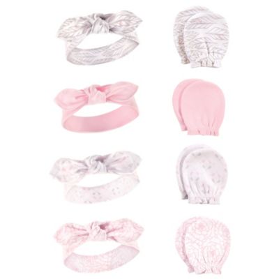 Baby Girls Hudson 16Pc Headband and Scratch Mitten Set