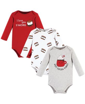 Essential Long-Sleeve Cotton Bodysuit Triple Set