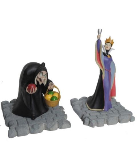 Детские фигурки EFX Collectibles Disney Snow White Evil Queen Transition to Old Hag 2-Piece Statue Set, от 14 лет, цвет: Чёрный