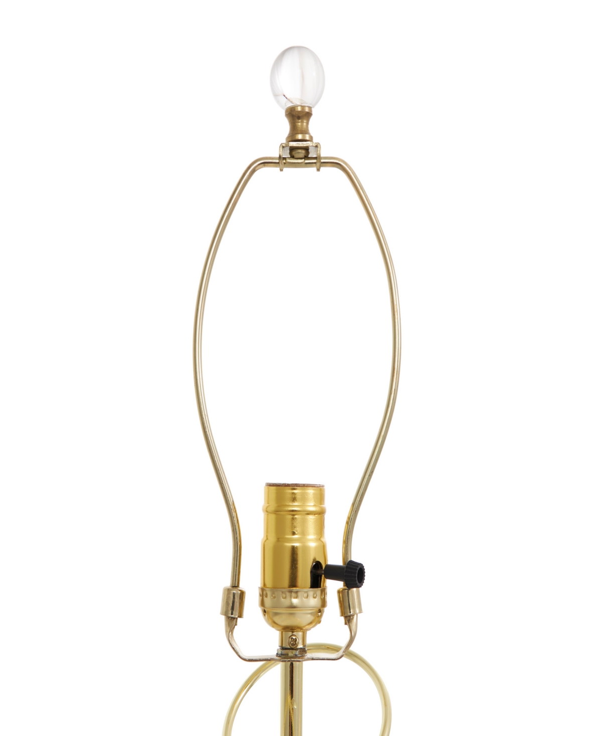 Rosemary Lane 27" Metal Abstract Overlapping Ring Accent Lamp With Elevated Square Glass Base In Gold