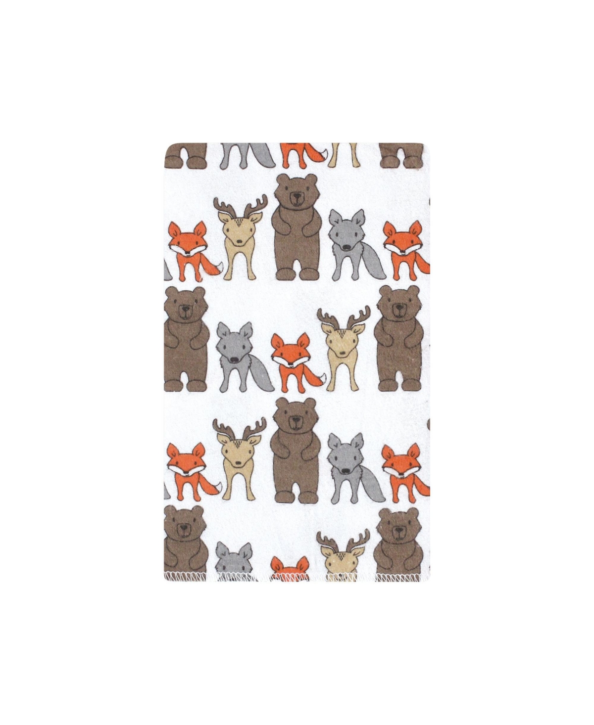 Hudson Baby Infant Boy Cotton Flannel Burp Cloths, Wild Forest 10-Pack, One Size - Wild forest 10-pack
