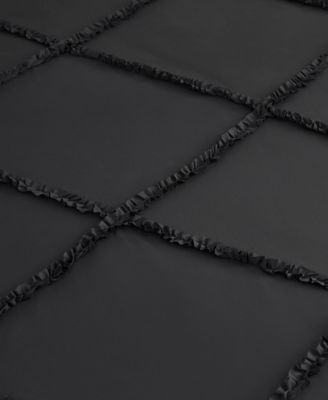 Diamond Ruffle 3 Piece Reversible Comforter Set, King