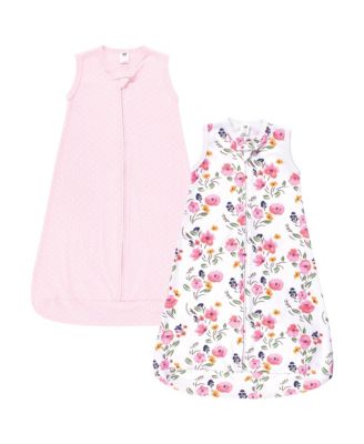 Baby Girls Hudson Long-Sleeve Cotton Wearable Sleep Solution