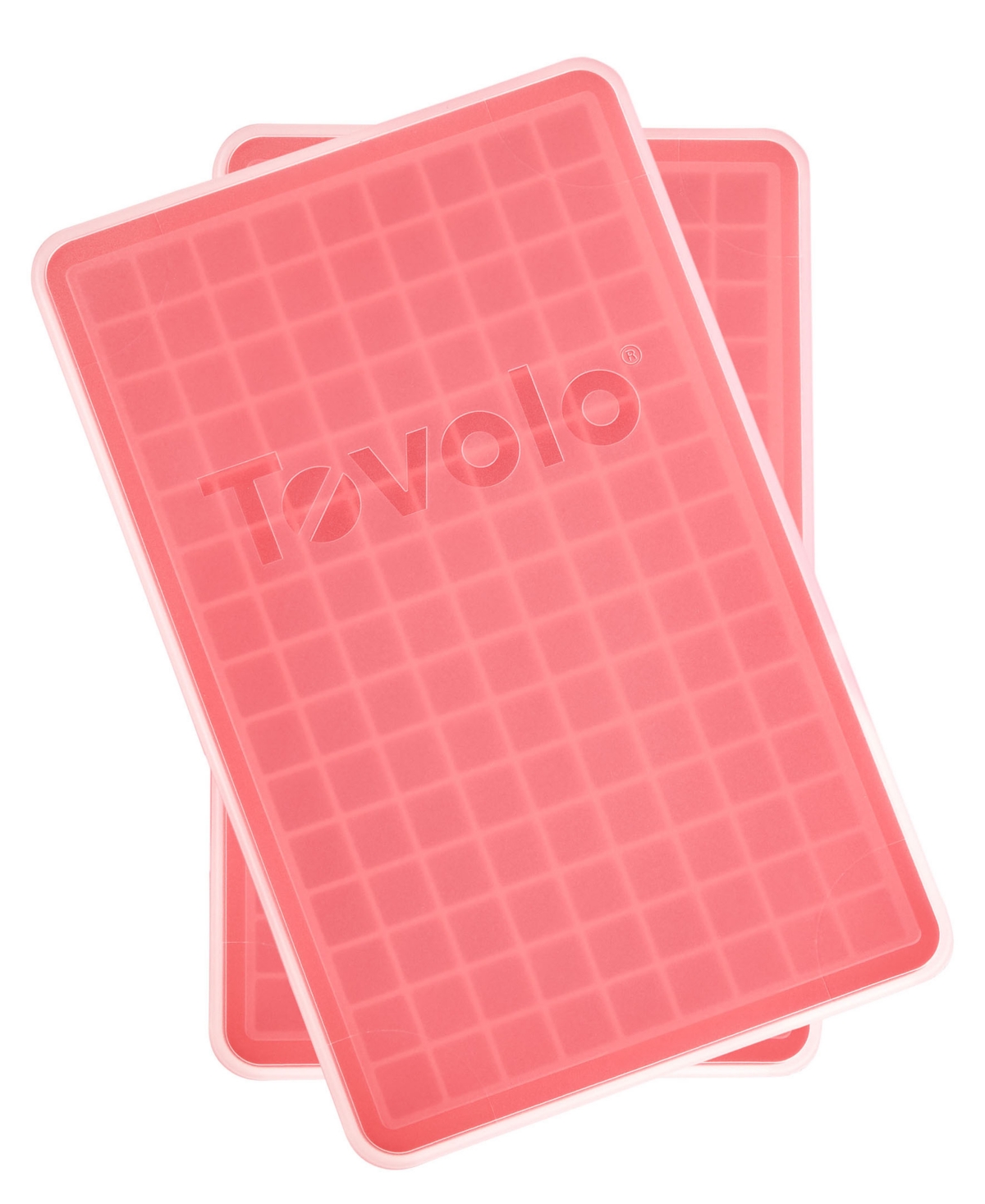 Tovolo Silicone Mini Ice Cube Tray with Lid, 2-Pack Candy Apple