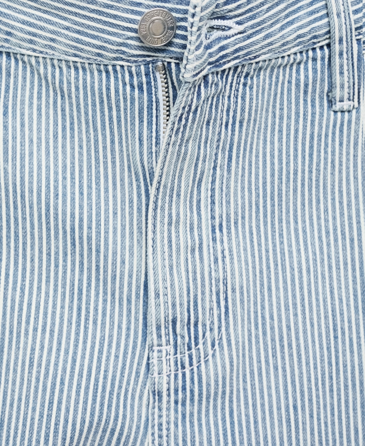 Mango Women's Stripe-Print Denim Shorts