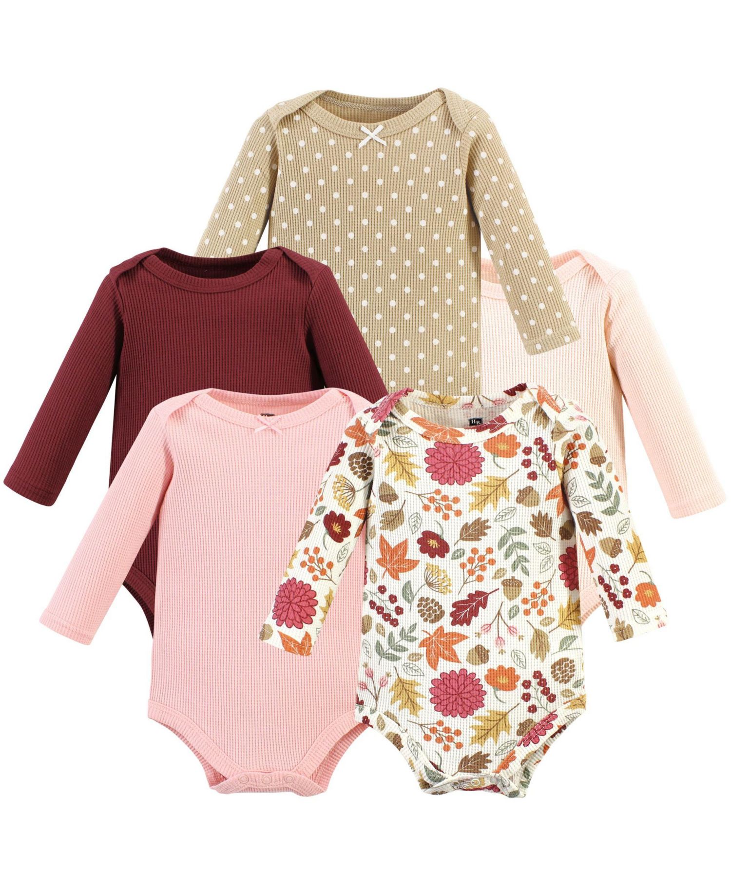 Baby Girls Hudson Thermal Long Sleeve Bodysuits