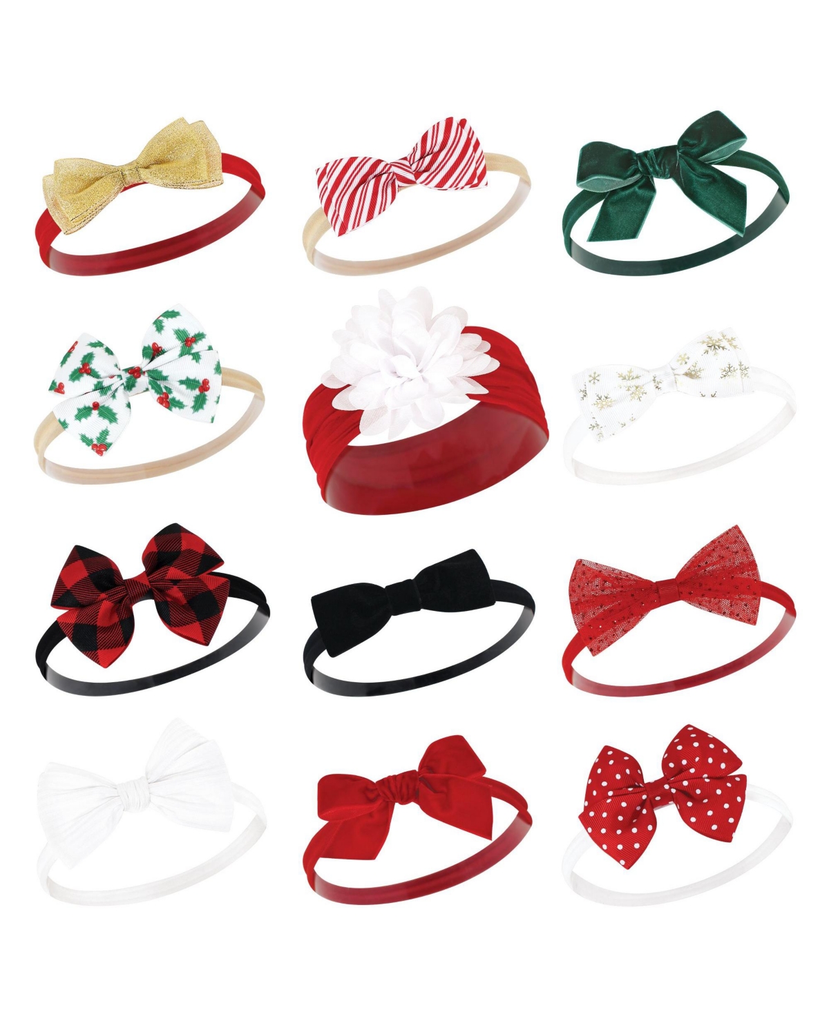 Hudson Baby Girls Cotton and Synthetic Headbands