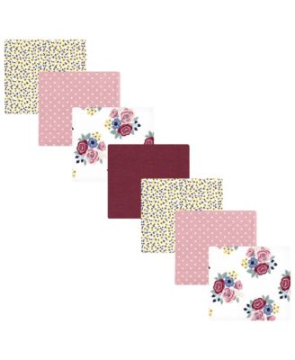 Girls 7Pk Flannel Receiving Blanket (Cotton Poly)