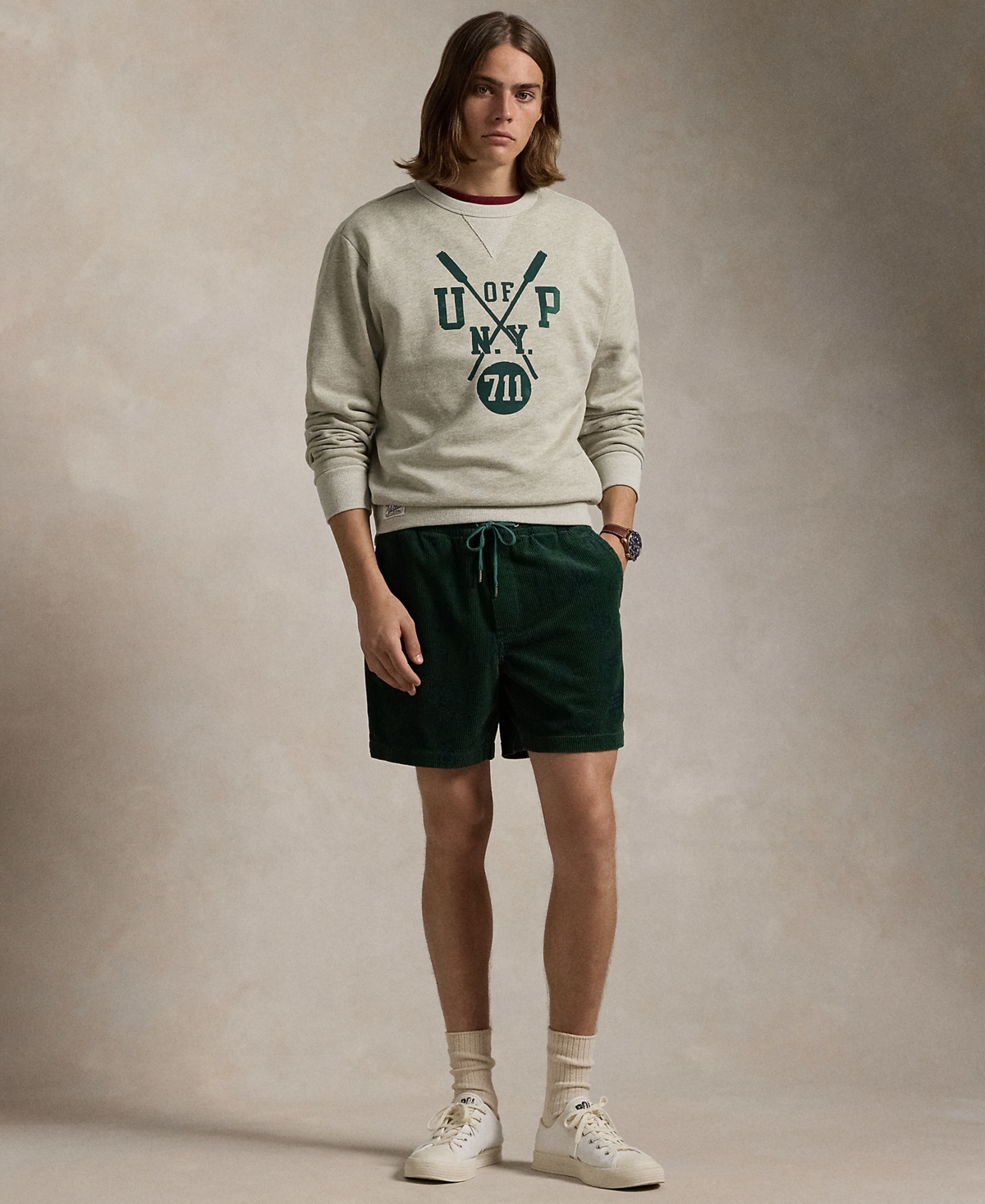 Polo Ralph Lauren Men's Slub Fleece Graphic Sweatshirt