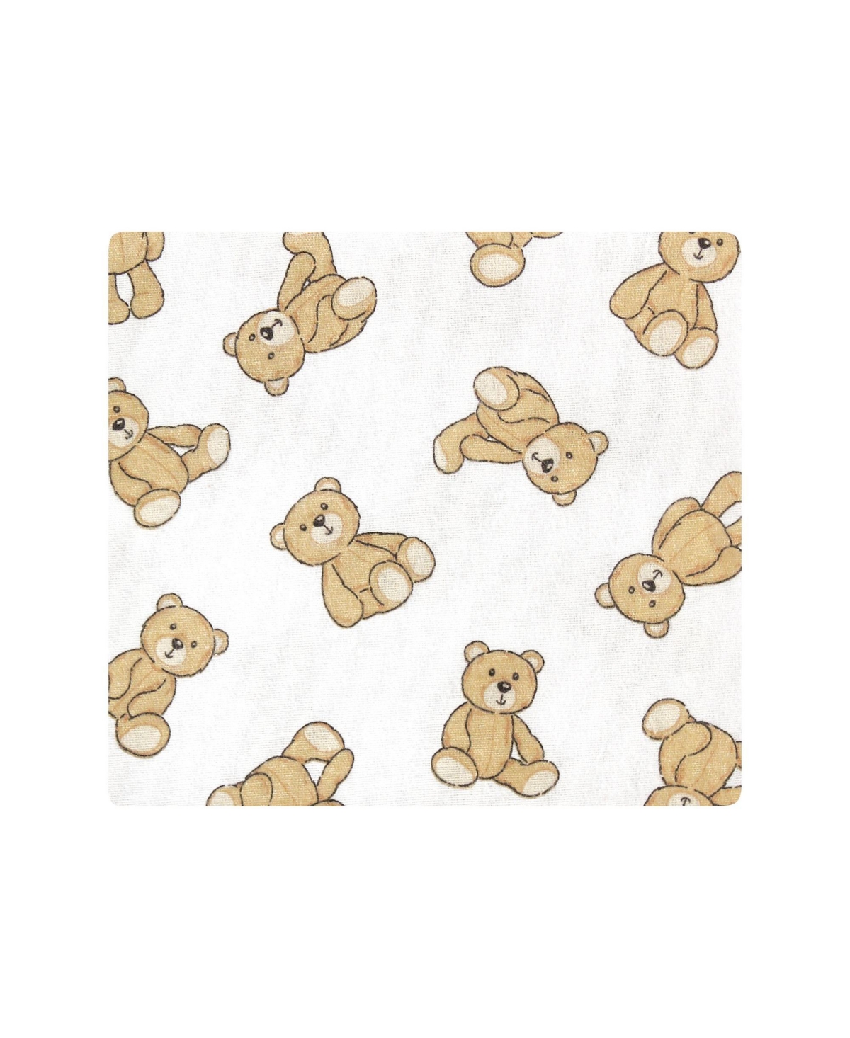 Hudson Baby Infant Boy Cotton Rich Flannel Receiving Blankets, One Size - Teddy bears
