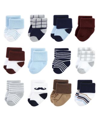 Little Treasure Baby Boys Treasure Multipack Soft Terry Socks - Dapper dude 23$