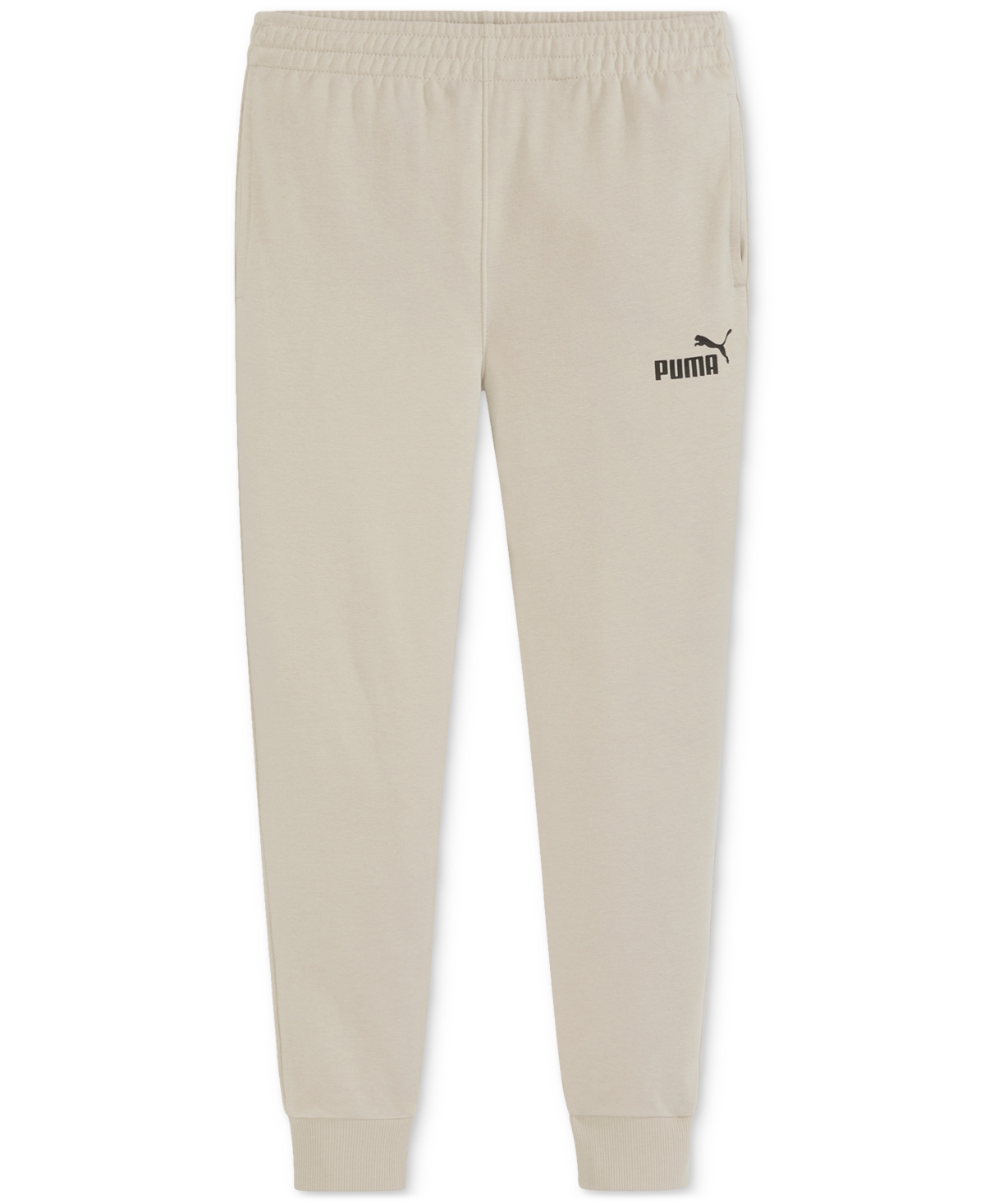 Puma Big Boys Core Pack French Terry Essential Joggers In Light Beig
