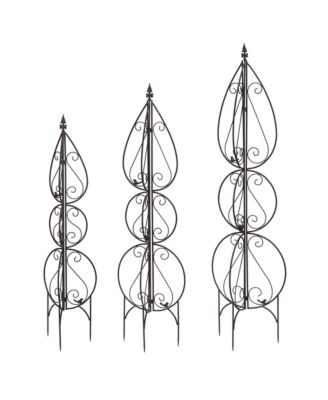 Durable Trellis Metal - Set of 3 Stylish Supports for Climbing Plants