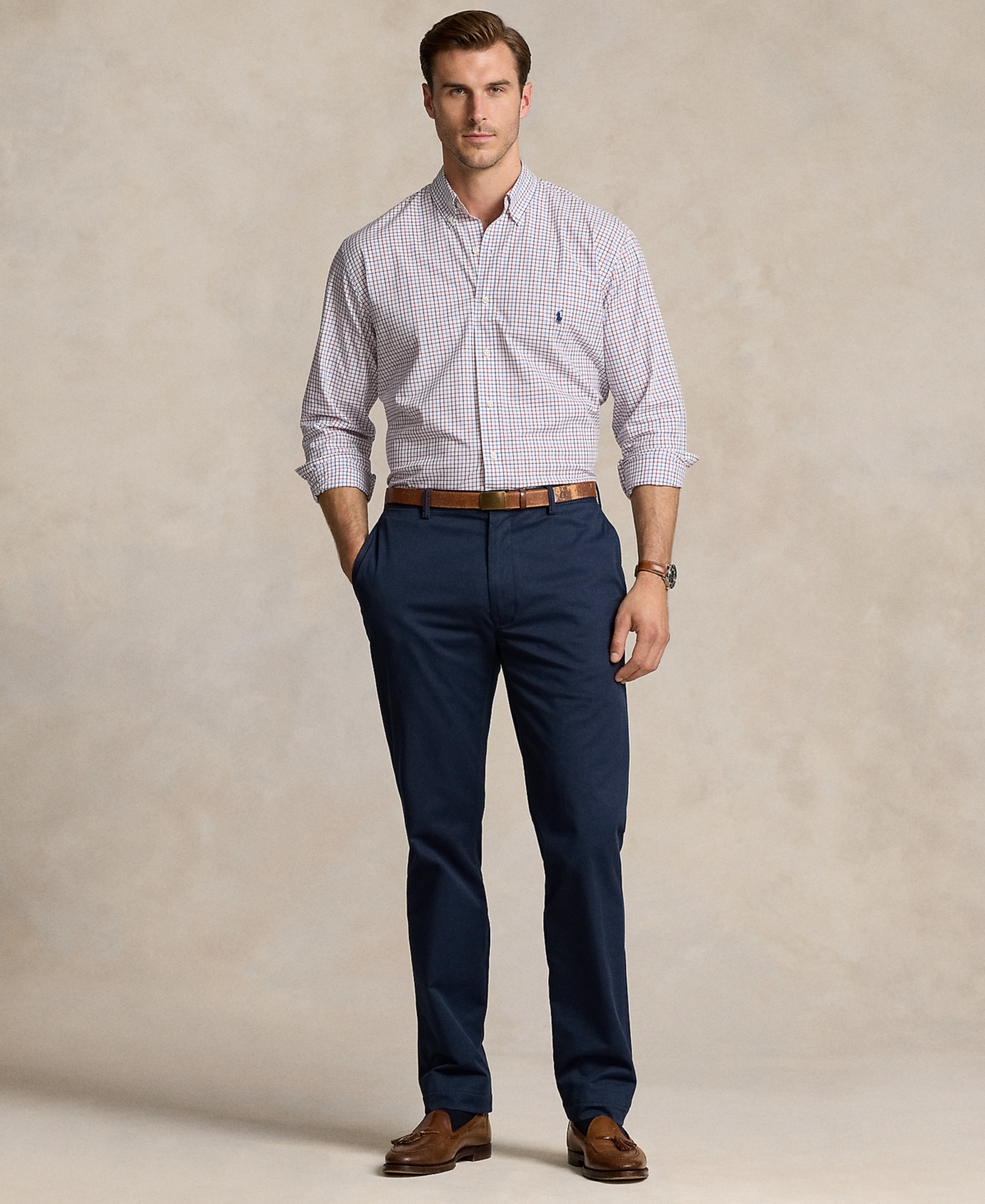 Polo Ralph Lauren Men's Big & Tall Stretch Poplin Shirt