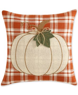 ID HOME FASHIONS - Plaid Pumpkin Decorative Pillow, 20" x 20"